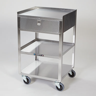 MedValue Stainless Steel Utility Cart with Drawer