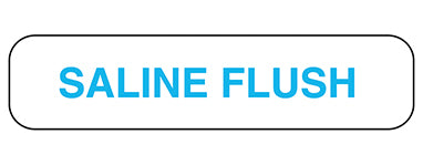 MedValue Saline Flush Label