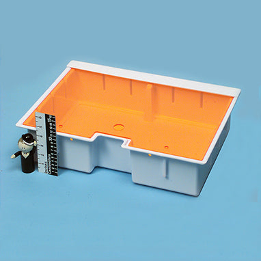 MedValue Deep Crash Cart Box w/ Amber Slide-In Lid, 4-3/4"H