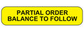 MedValue Partial Order Balance To Follow Labels