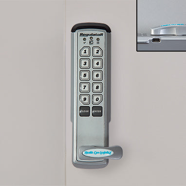 MedValue Keyless Entry Digital Lock w/ Audit Trail, Vertical Mount