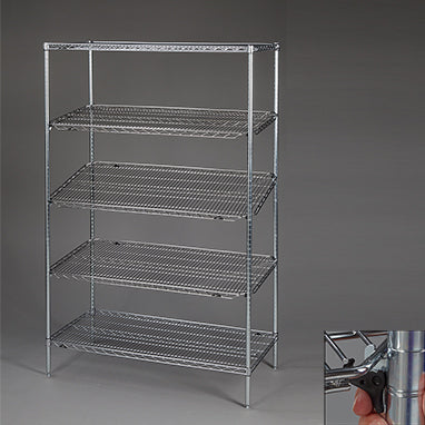 MedValue qwikSLOT Wire Shelving, Stationary Unit