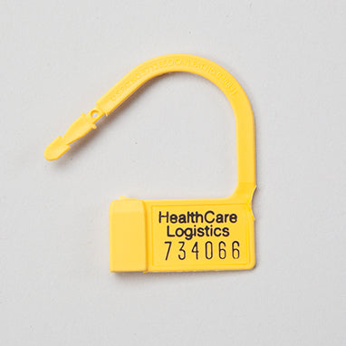 MedValue Heavy-Duty Padlock Seals, Numbered, Yellow