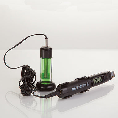 MedValue USB Probe Data Logger w/ LCD Screen and External Thermistor Glycol Bottle Probe