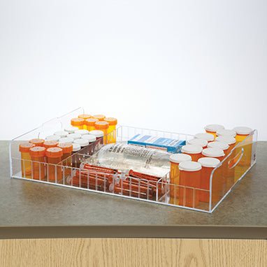 MedValue Shelf Tray with Dividers, Large