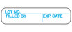 MedValue Lot No. Filled By Exp. Date Labels