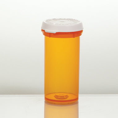 MedValue Friendly and Safe Vials with Snap Caps Attached, 13 Dram