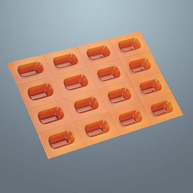 Class A Amber Blister Blocks, Medium, Aclar®