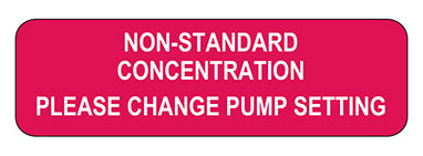 MedValue Non-Standard Concentration Labels