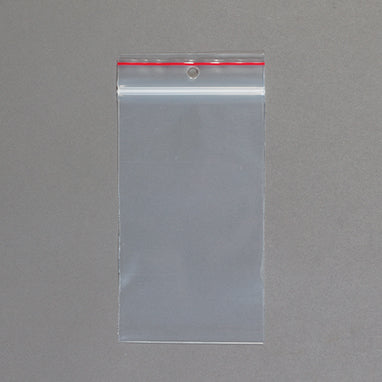 Premium Red Line Reclosable Bags, Double-Track, 3 x 5