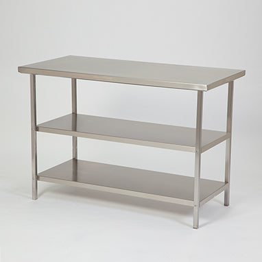 MedValue Stainless Steel Table, 2-Shelf