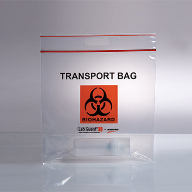 MedValue Biohazard Transport Bags, 12-3/4 x 12 x 6