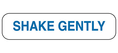 MedValue Shake Gently Labels