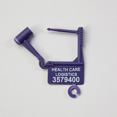 MedValue Padlock Seals, Consecutively Numbered, Purple, Case