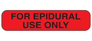 MedValue For Epidural Use Only Labels