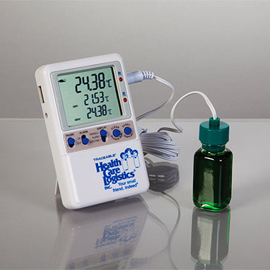 MedValue Memory-Loc Datalogging Thermometer w/ probe bottle