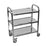 MedValue Stainless Steel Light Duty Cart, 3-Shelf