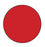 MedValue Blank Circle Labels, High Visibility Red