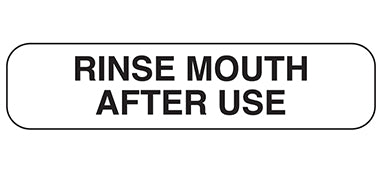 MedValue Rinse Mouth After Use Labels