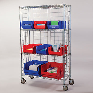 MedValue Three-Sided Enclosed Cart