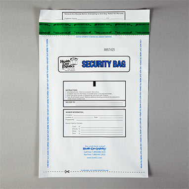 MedValue Alert Void Security Bags, White, 10 x 14