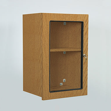 MedValue Wall Cabinet with Windows and Lock, 18 Inch