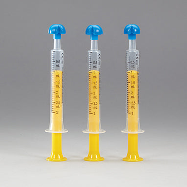 Comar® Oral Dispensers with Tip Caps, 3mL - Clear