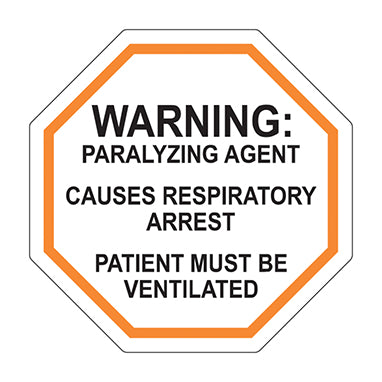 MedValue Warning Paralyzing Agent Clings, 2 x 2