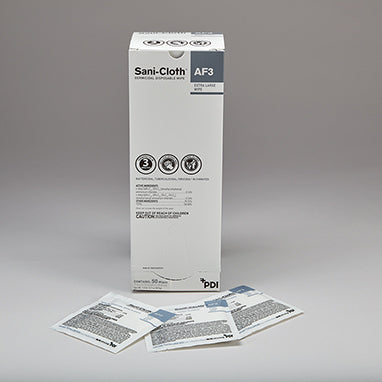 Sani-Cloth® AF3 Germicidal Wipes, Individually Wrapped, 11-1/2 x 11-3/4