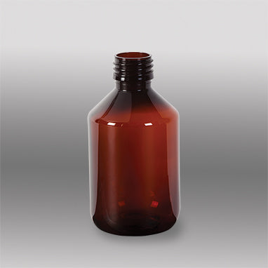 MedValue Amber Plastic Bottles Only, 200mL