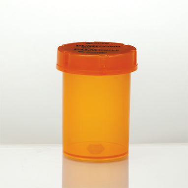 MedValue Friendly and Safe Vials with Child-Resistant Caps Attached, 30 Dram