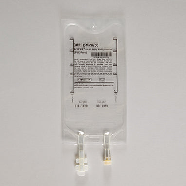 MedValue Sterile EcoFLX Empty IV Bags, 250mL