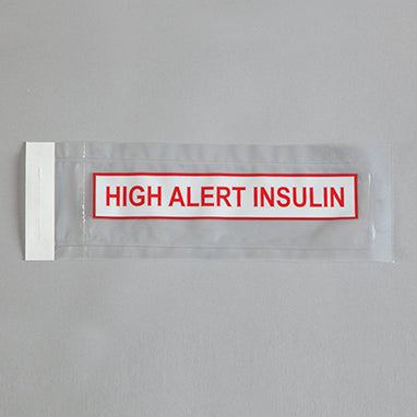 MedValue High Alert Insulin Self-Sealing Tamper-Evident Bags, 2x8