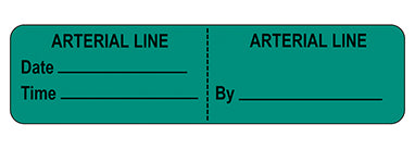 MedValue Arterial Line Labels