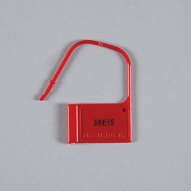 MedValue Extra-Large Heavy-Duty Padlock Seals, Numbered, Red