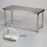 MedValue Stainless Steel Bench w/ Wire Shelf