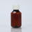 MedValue Amber Plastic Bottles with Caps, 100mL