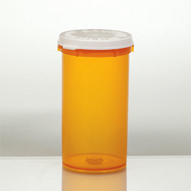 MedValue Friendly and Safe Vials with Snap Caps Attached, 40 Dram