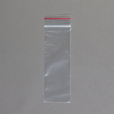 Premium Red Line Reclosable Bags, Single-Track, 2 x 6