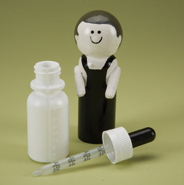 MedValue Window Strip Vials with Calibrated Droppers - White