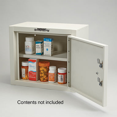 MedValue Double Locking Security Cabinet, 2 Locks, 1 Door, 14x12x8