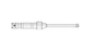 Microaire Sugical Otology Burs - Otology Bur, Carbide, 8 Flutes x 38 mm x 3 mm - ZB-628