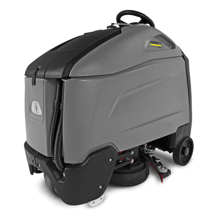 Kaercher Stand-On Scrubber Chariot™ 3 iScrub 26 + 234 AGM + Pad batteries and shelf charger - 1.008-104.0