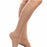 Therafirm/Knit-Rite Ease Women's Opaque Knee-High Support Socks Small Short, 20 to 30 mmHg Compression, Sand