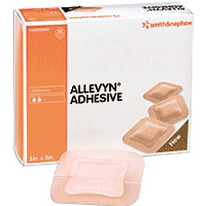 Smith & Nephew Allevyn Adhesive Hydrocellular Dressing 5" L x 5" W Square with 4" L x 4" W Pad, Profiled Edges, Trilaminate Structure