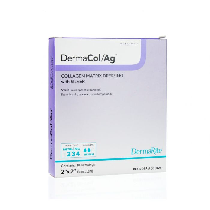 DermaRite DermaCol Ag Collagen Matrix Wound Dressing With Silver