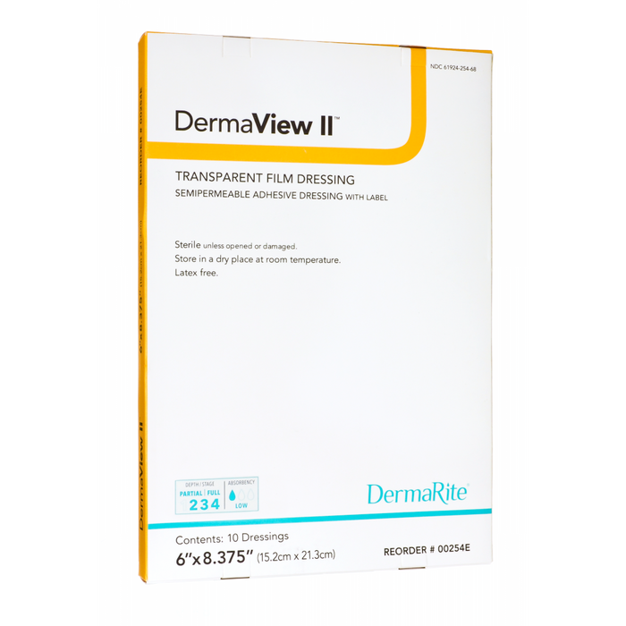 DermaRite DermaView II Transparent Film Wound Dressing