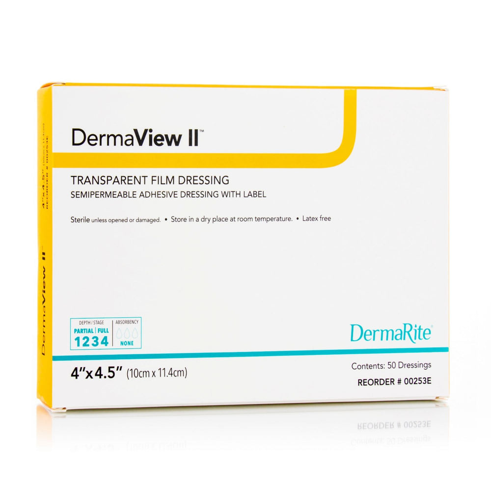 DermaRite DermaView II Transparent Film Wound Dressing