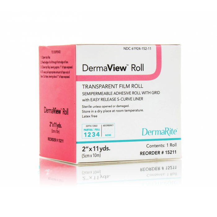 DermaRite DermaView Transparent Film Wound