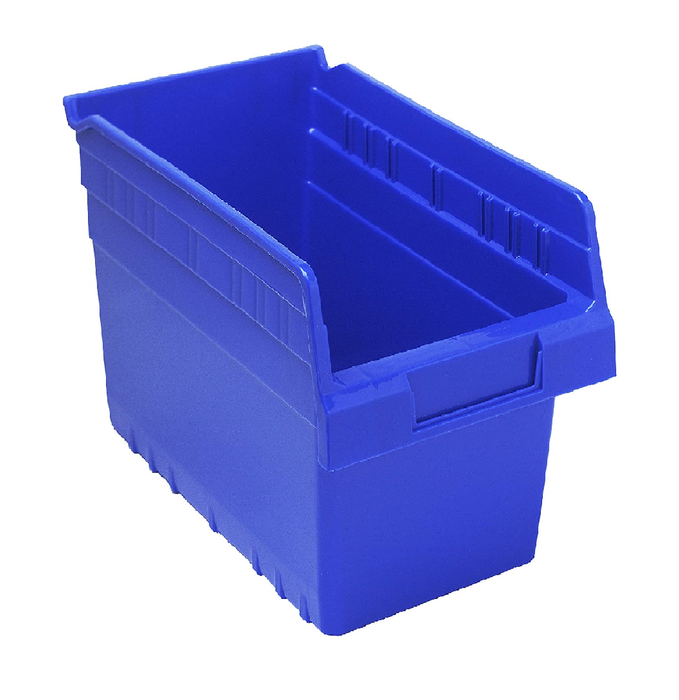 Quantum Store-Max Shelf Bins - Store-Max Bin, 11-5/8" x 6-5/8" x 8", Blue - QSB802BL